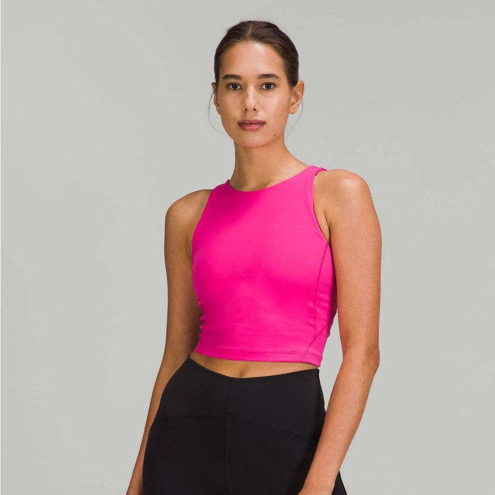 lululemon high neck align tank sonic pink